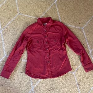Red western shirt/Pearl snap